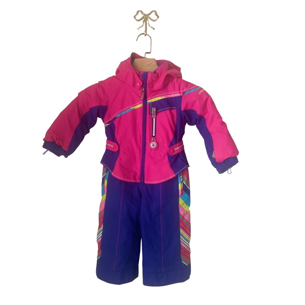 Obermeyer Starlet Suit Kids 2 Pink‎ Purple I-Grow One Piece Snowsuit